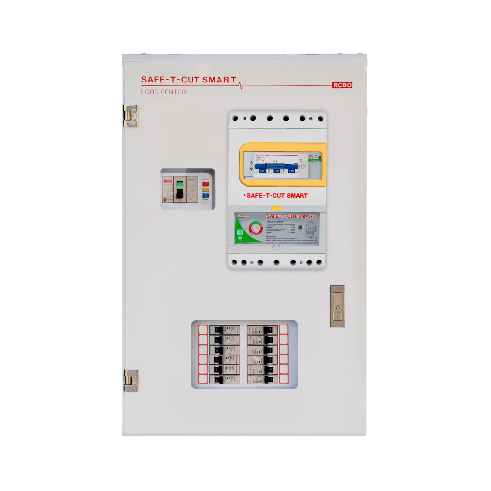 ตู้โหลดเซ็นเตอร์ พร้อมเมนกันดูด RCBO USA ขนาด 12 ช่อง พิกัด 63 แอมป์ เซฟ-ที-คัท สมาร์ท_3