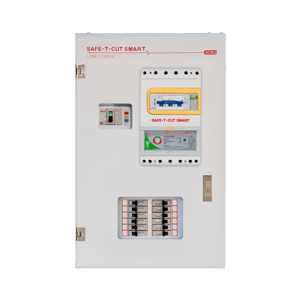 ตู้โหลดเซ็นเตอร์ พร้อมเมนกันดูด RCBO USA ขนาด 12 ช่อง พิกัด 100 แอมป์ เซฟ-ที-คัท สมาร์ท_3