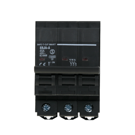 เซอร์กิตเบรกเกอร์ 45 แอมป์ 3 โพล 10KA เซฟ-ที-คัท สมาร์ท รุ่น US สีดำ_0