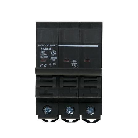 เซอร์กิตเบรกเกอร์ 50 แอมป์ 3 โพล 10KA เซฟ-ที-คัท สมาร์ท รุ่น US สีดำ_0