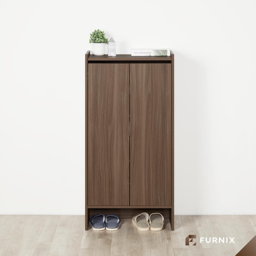 ตู้รองเท้า FURNIX รุ่น HINOKI ขนาด 60*35*120 CM สี DARK OAK_1