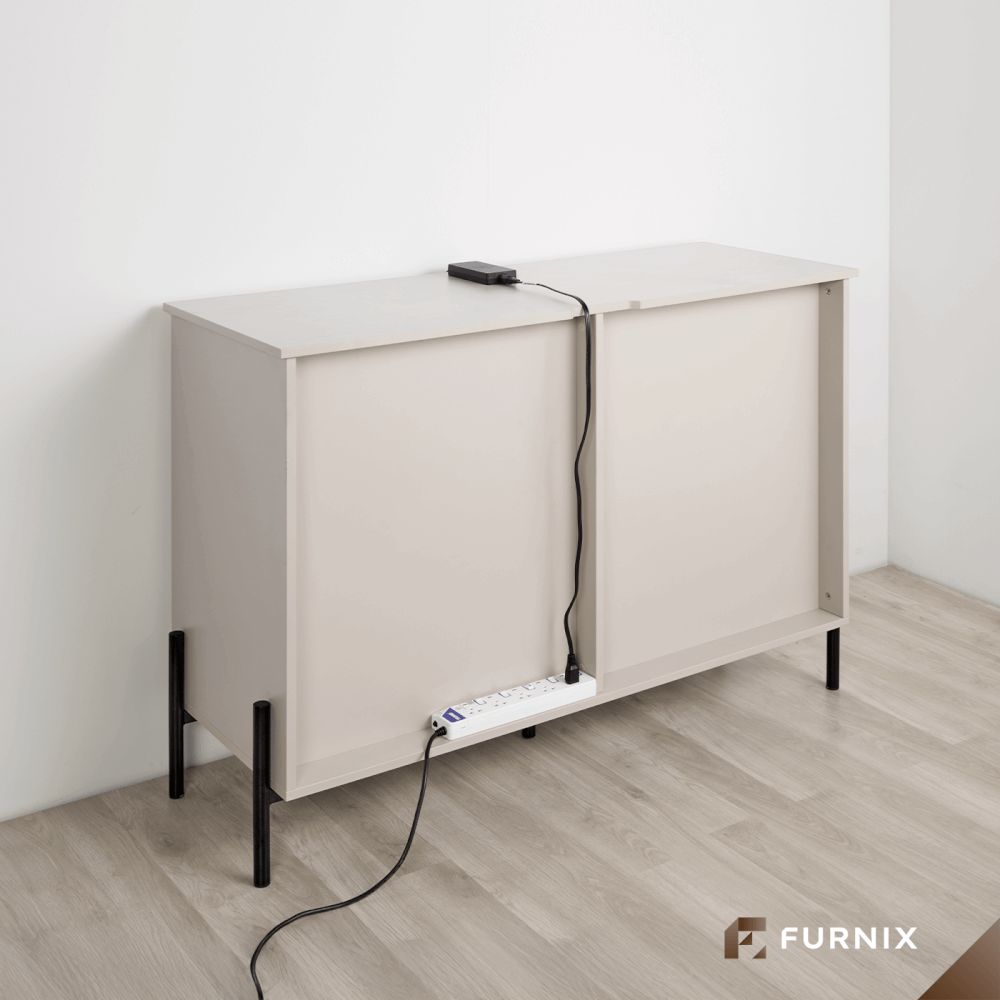 ตู้เก็บของ FURNIX รุ่น SERENE ขนาด 123*45*90 CM สีเบจ_2