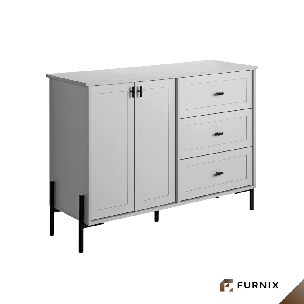 ตู้เก็บของ FURNIX รุ่น SERENE ขนาด 123*45*90 CM สีเทา_3