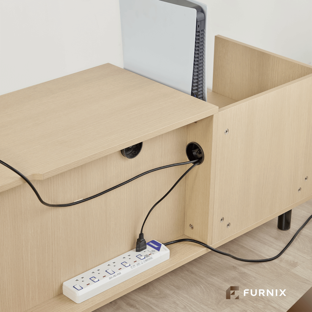 ตู้วางทีวี FURNIX รุ่น HINOKI ขนาด 163*40*50 CM สี LIGHT HINOKI_3
