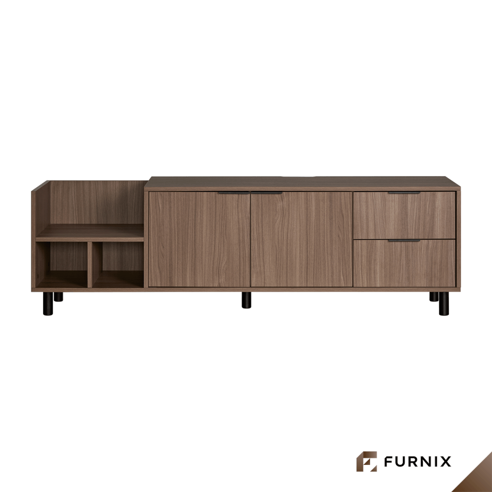 ตู้วางทีวี FURNIX รุ่น HINOKI ขนาด 163*40*50 CM สี DARK OAK_3