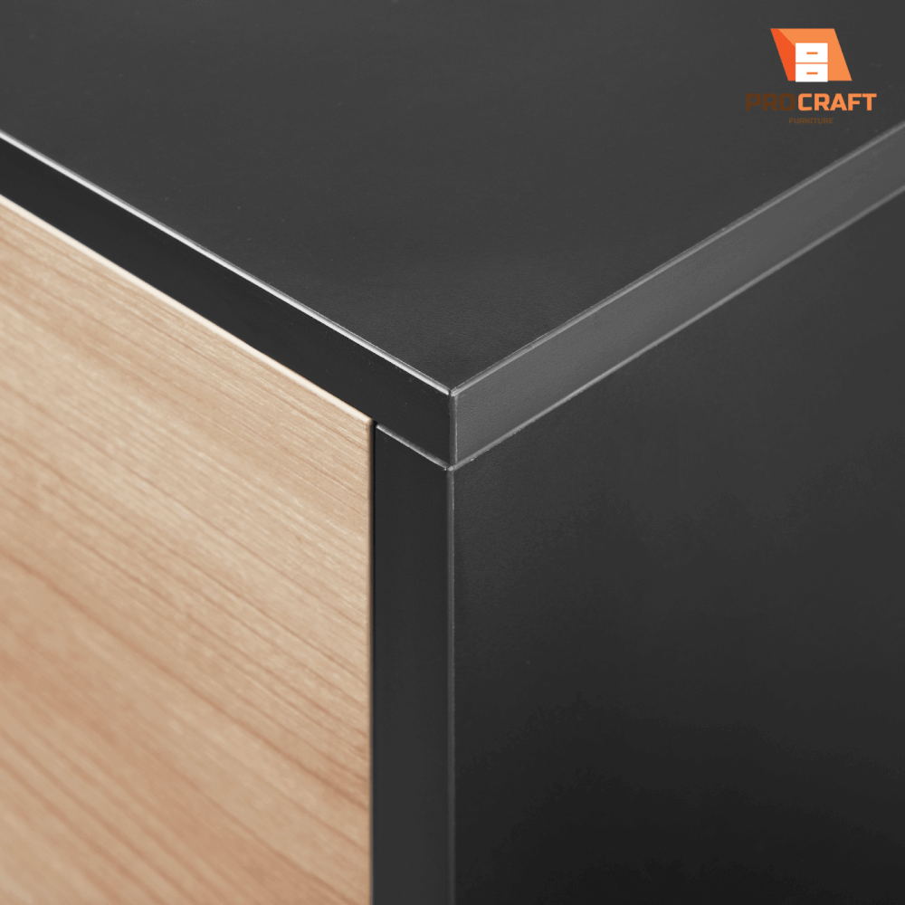 ตู้เก็บของ PROCRAFT รุ่น MASON โมเดล C13 ขนาด 160*40*60 CM สีดำและลายไม้_4