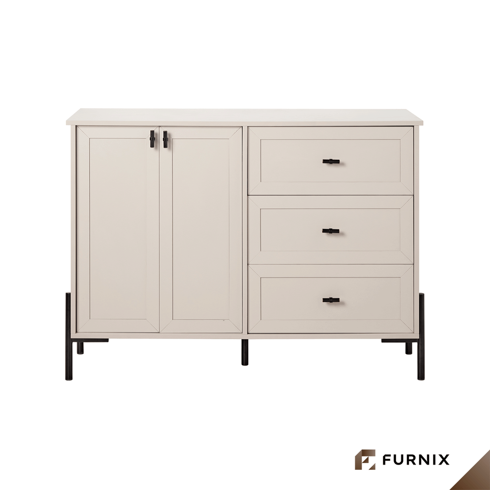 ตู้เก็บของ FURNIX รุ่น SERENE ขนาด 123*45*90 CM สีเบจ_5