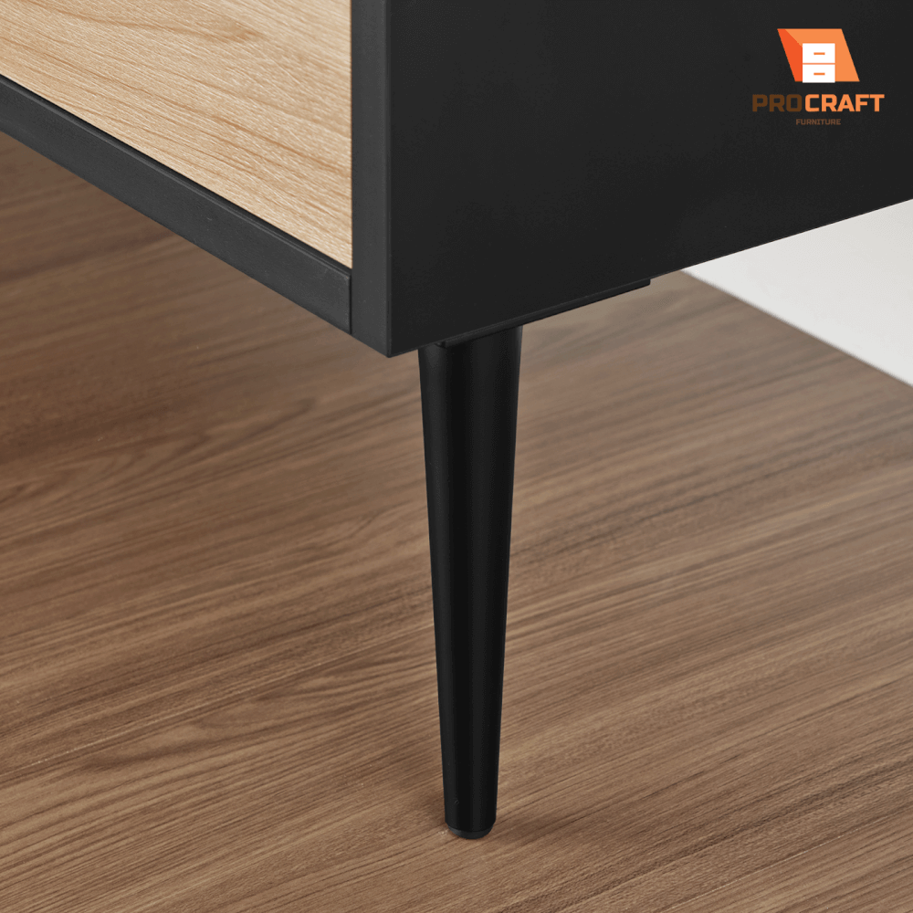ตู้เก็บของ PROCRAFT รุ่น MASON โมเดล C13 ขนาด 160*40*60 CM สีดำและลายไม้_5