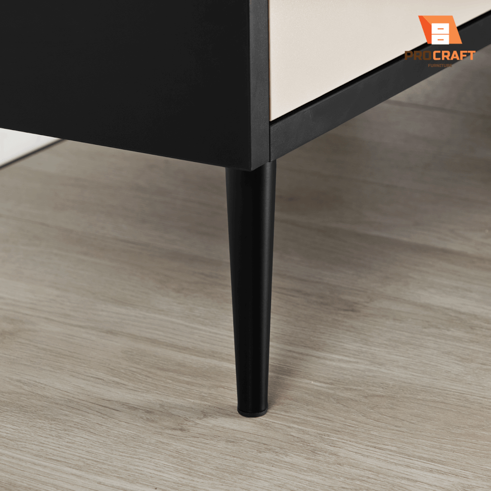 ตู้เก็บของ PROCRAFT รุ่น MONOLIT โมเดล C11 ขนาด 160*40*85 CM สีเบจและดำ