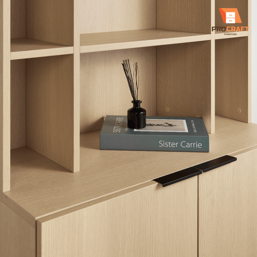 ตู้สูง PROCRAFT รุ่น TOKI โมเดล C19 ขนาด 80*40*220 CM สีไม้อ่อน_5