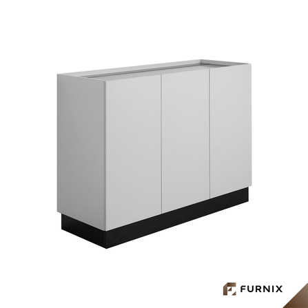 ตู้เก็บของ FURNIX รุ่น VELOCE ขนาด 120*45*90 CM สีเทาและดำลายหิน_4