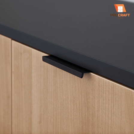 ตู้เก็บของ PROCRAFT รุ่น MASON โมเดล CO6 ขนาด 120*40*50 CM สีดำและลายไม้_4