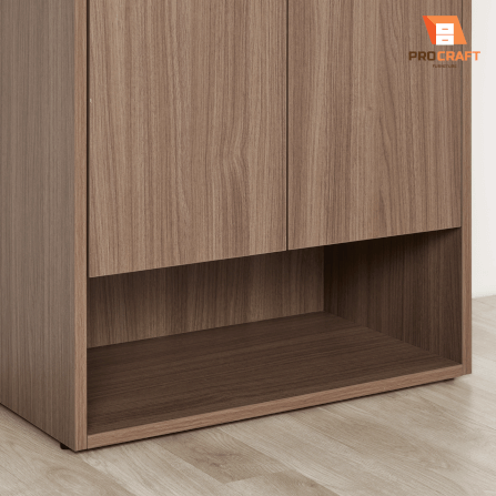 ตู้รองเท้า PROCRAFT รุ่น TOKI โมเดล C20 ขนาด 60*35*110 CM สีไม้เข้ม_5