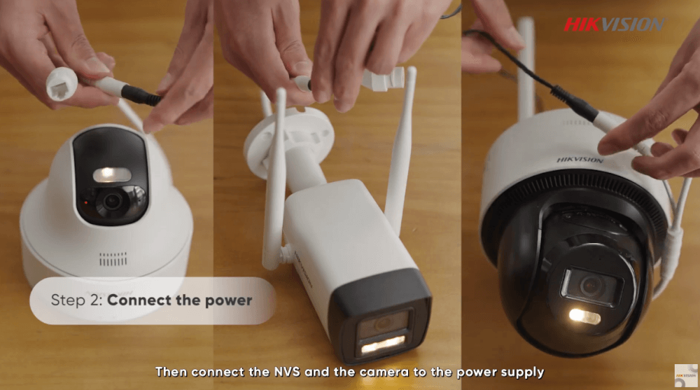 ชุดกล้องวงจรปิด HIKVISION ระบบ WI-FI รุ่น NKS424W03H กล้องทรงกระบอก 1 ตัวและกล้อง PT ทรงโดมหมุนได้ความละเอียด 4MP_2