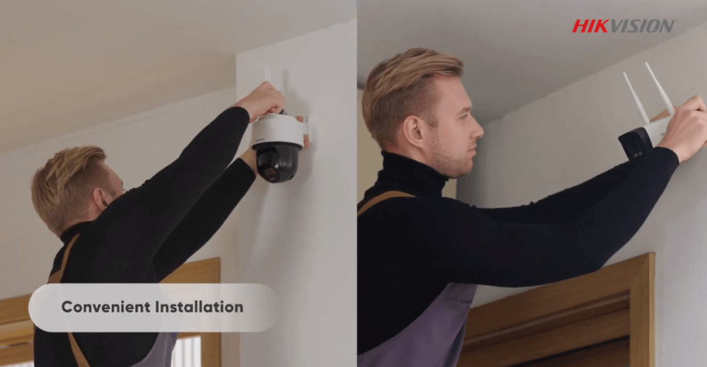 ชุดกล้องวงจรปิด HIKVISION ระบบ WI-FI รุ่น NKS424W03H กล้องทรงกระบอก 1 ตัวและกล้อง PT ทรงโดมหมุนได้ความละเอียด 4MP_3