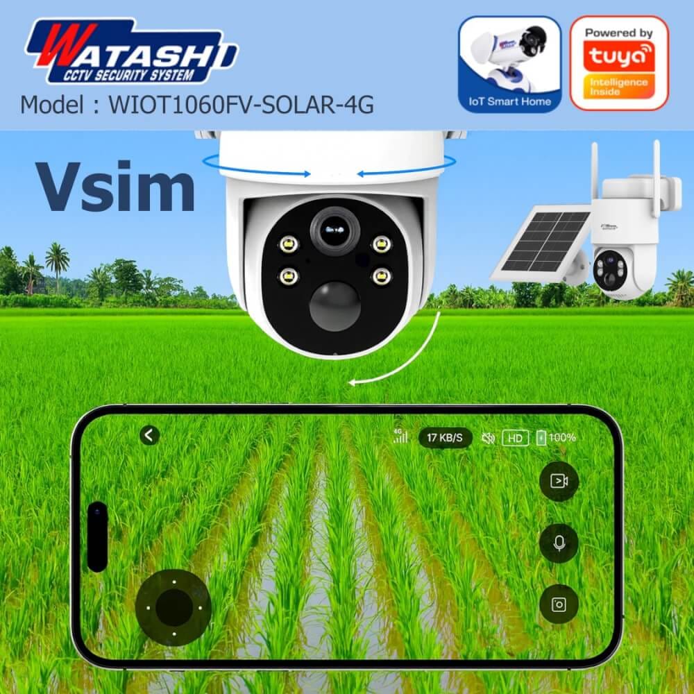 กล้องวงจรปิดโซลาร์เซลล์ WATASHI รุ่น WIOT1060FV-SOLAR-4G | หมุนได้ PTZ ความละเอียดภาพ 3 MP สำหรับติดตั้งภายนอก IP65_4