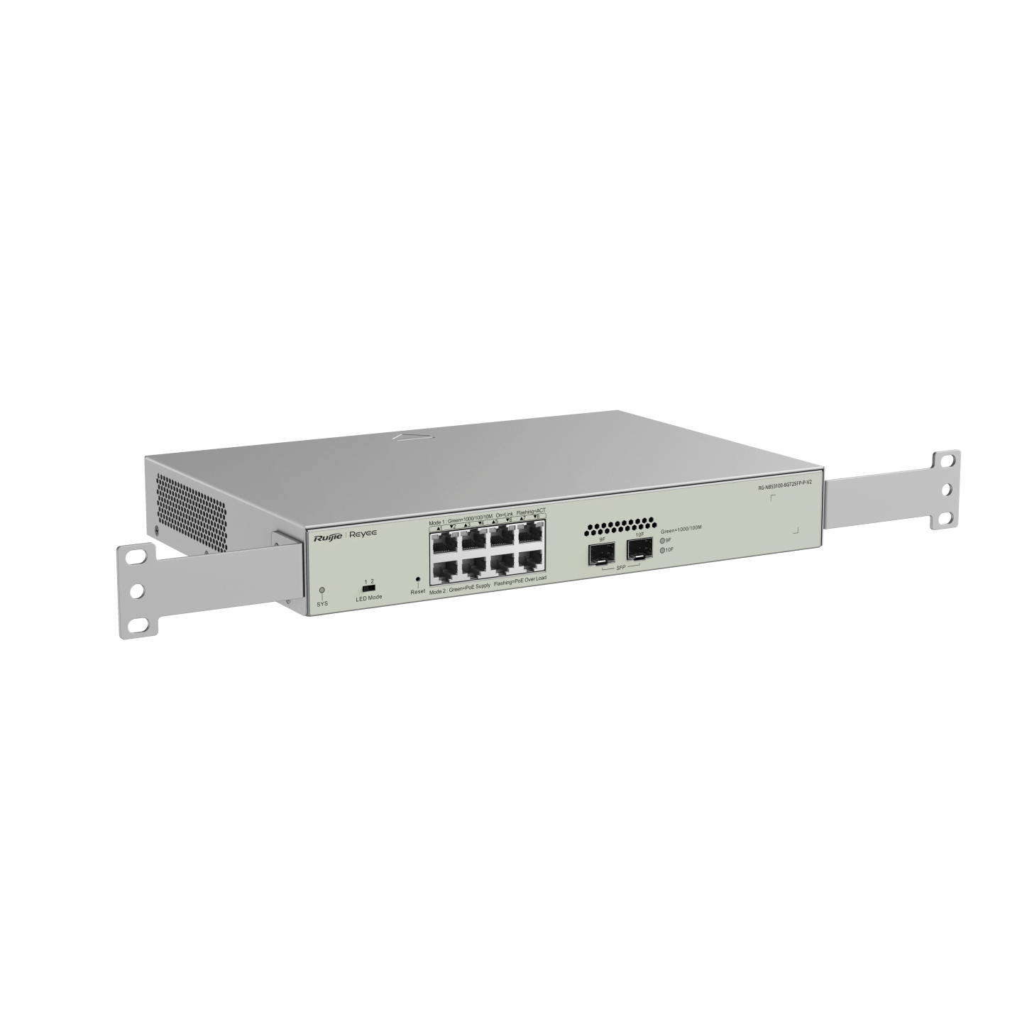 สวิตช์พีโออี RUIJIE-REYEE รุ่น RG-NBS3100-8GT2SFP-P V2 10-PORT GIGABIT LAYER 2 CLOUD MANAGED POE SWITCH_2