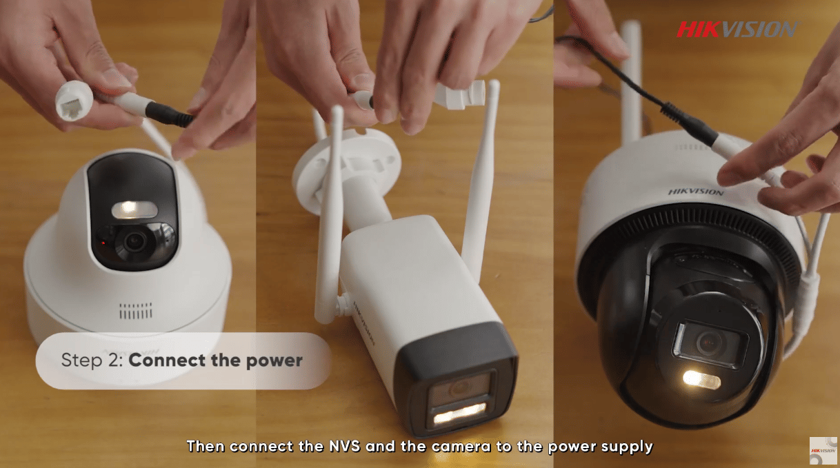 ชุดกล้องวงจรปิด HIKVISION ระบบ WI-FI รุ่น NKS422W0H กล้องทรงกระบอก 2 ตัว ความละเอียด 2MP_2