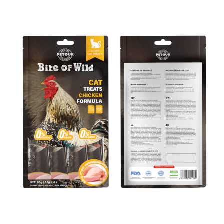 ขนมแมวเลีย BITE OF WILD รสเนื้อไก่ ขนาด 60 กรัม_0