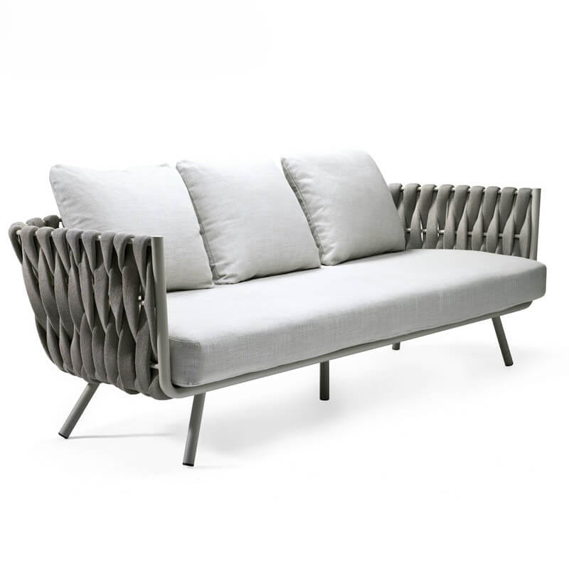โซฟาสนาม 3 ที่นั่ง COCOLUXE CARIA ขนาด 180×65×70 ซม. สีเทา_0