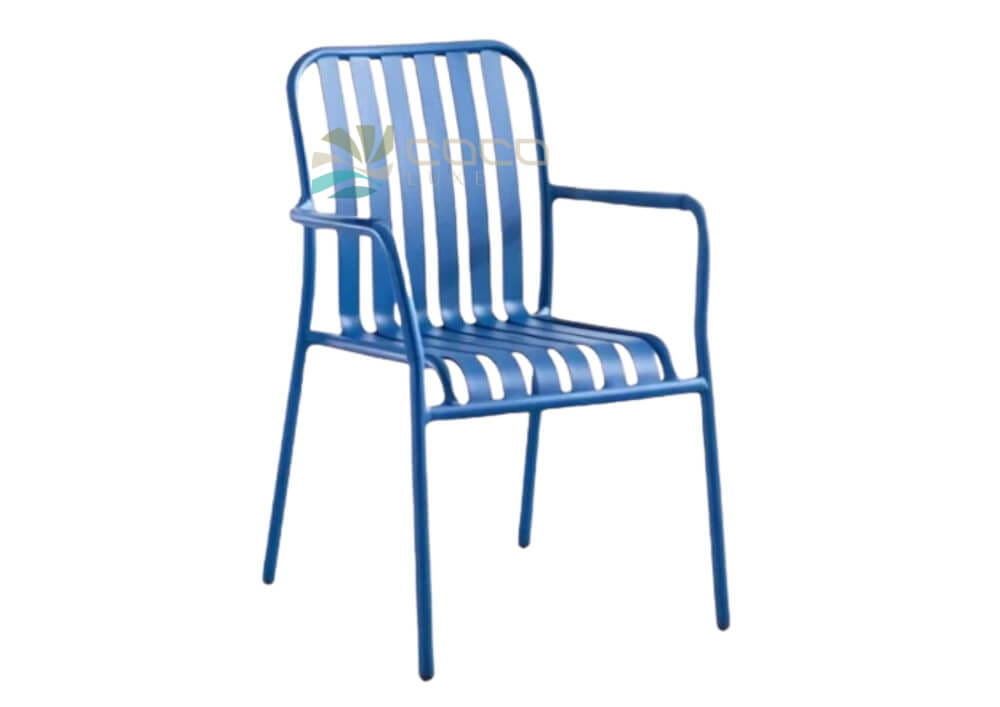 เก้าอี้อะลูมิเนียม COCOLUXE รุ่น FULL AL CHAIR สีน้ำเงิน