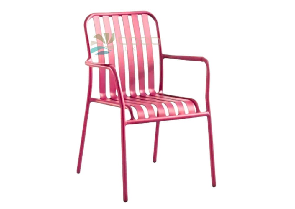 เก้าอี้อะลูมิเนียม COCOLUXE รุ่น FULL AL CHAIR สีแดง