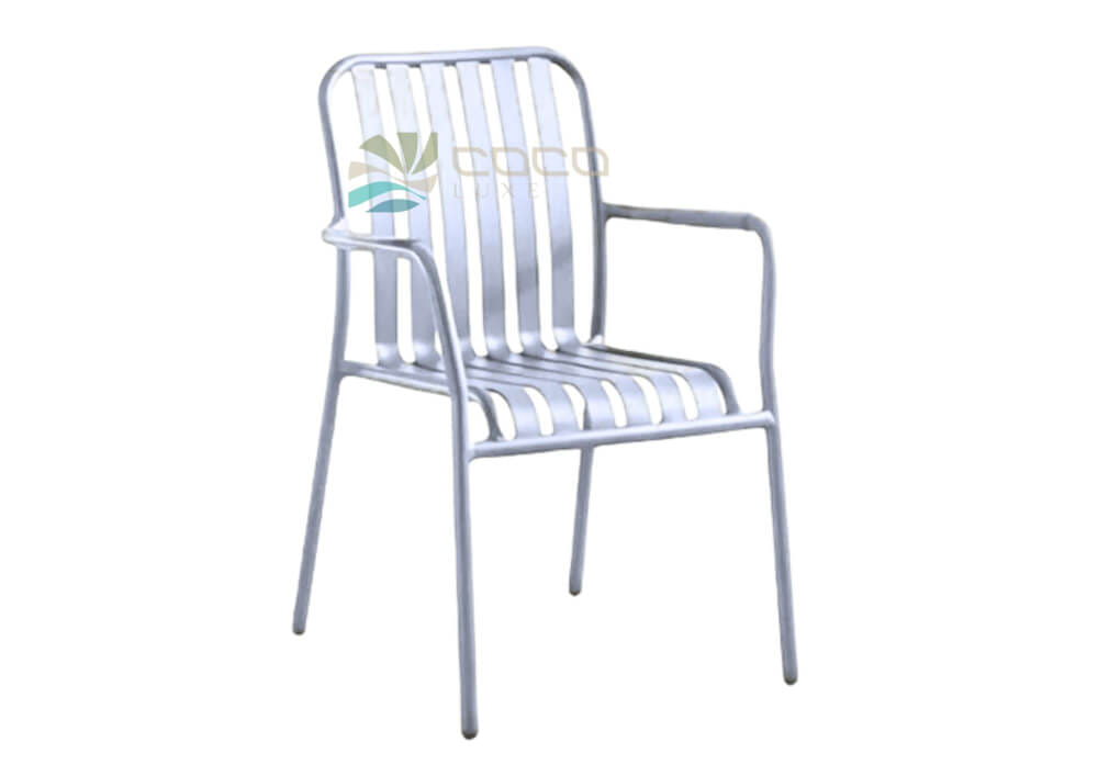 เก้าอี้อะลูมิเนียม COCOLUXE รุ่น FULL AL CHAIR สีขาว_0