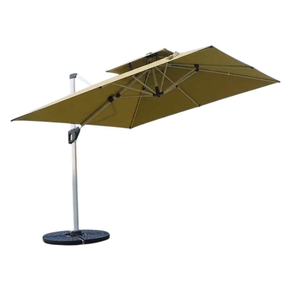 ร่มสนาม COCOLUXE SUNSHADE SIDE 300 2 LAYER KHAKI + WATER BASE
