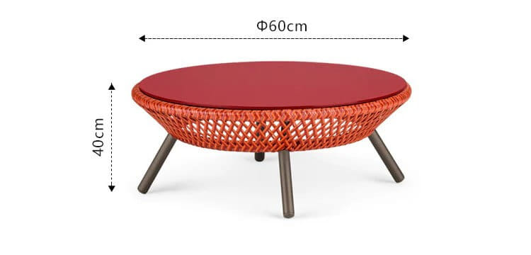โต๊ะกลางกลม COCOLUXE รุ่น BIRD WING TABLE 82 CM_1