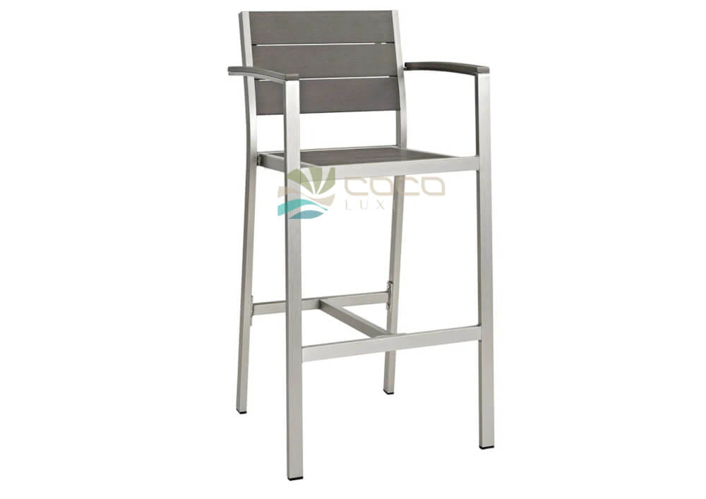 เก้าอี้มีที่วางแขน COCOLUXE รุ่น TONIC BAR CHAIR ARMREST สีเทา_1