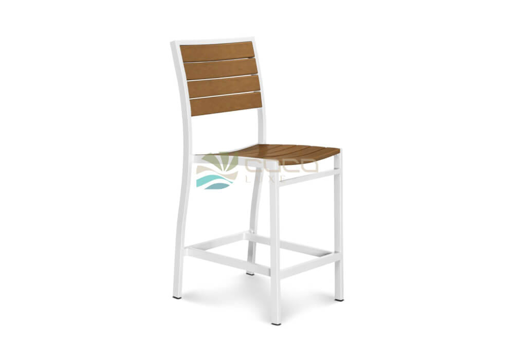 เก้าอี้บาร์ COCOLUXE รุ่น TONIC BAR CHAIR สีขาว/น้ำตาล_1
