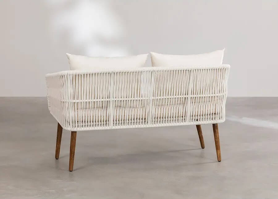 โซฟาสนาม 2 ที่นั่ง COCOLUXE AIRY ขนาด 135×65×70 ซม. สีขาว _2