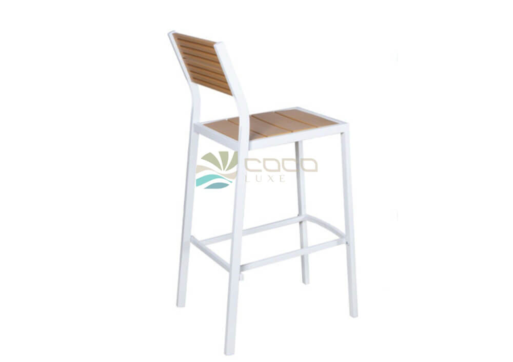 เก้าอี้บาร์ COCOLUXE รุ่น TONIC BAR CHAIR สีขาว/น้ำตาล_2
