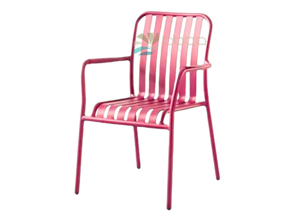 เก้าอี้อะลูมิเนียม COCOLUXE รุ่น FULL AL CHAIR สีแดง_2