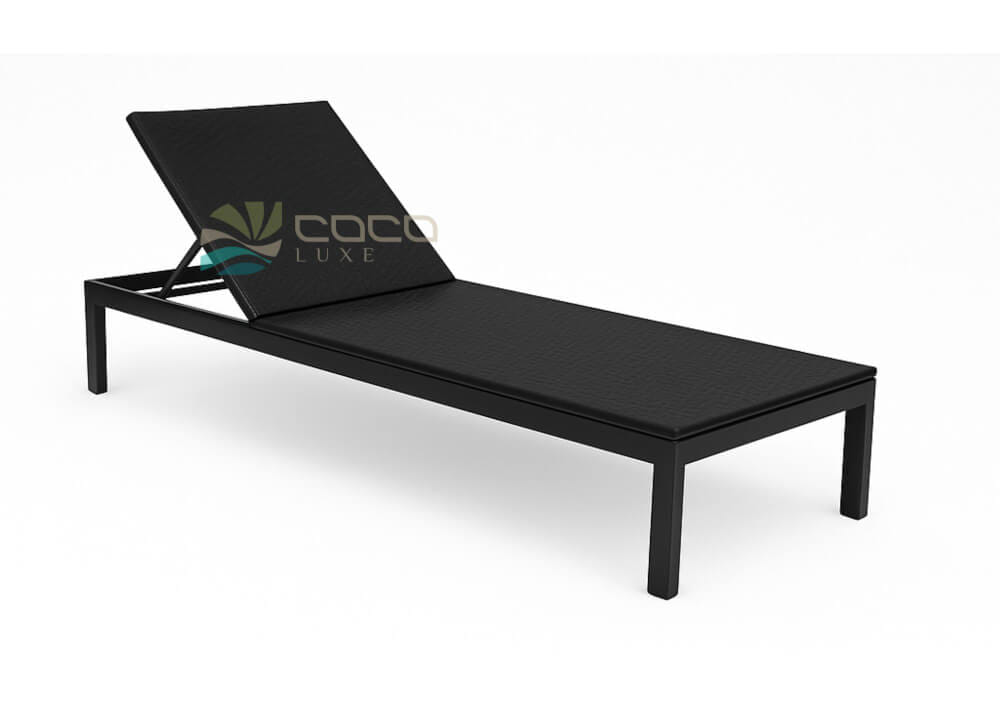เตียงริมสระหวายเทียม COCOLUXE AQUA BREEZE RATTAN BLACK