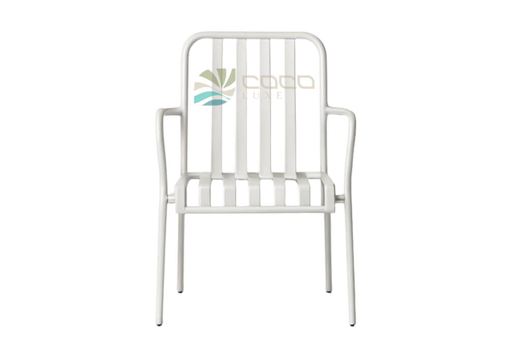 เก้าอี้อะลูมิเนียม COCOLUXE รุ่น FULL AL CHAIR สีขาว_3