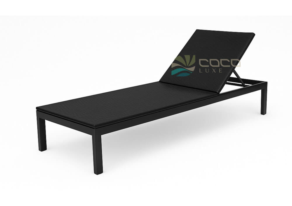 เตียงริมสระหวายเทียม COCOLUXE AQUA BREEZE RATTAN BLACK