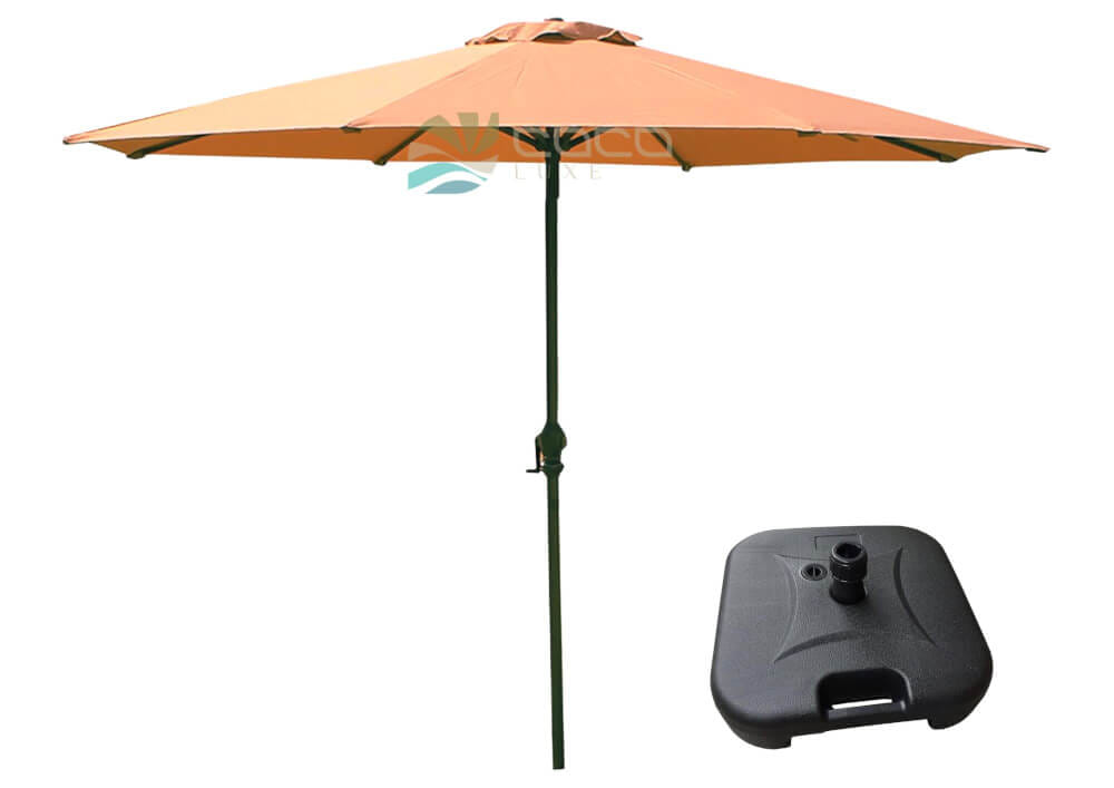 ร่มสนาม COCOLUXE SUNSHADE 270 1 LAYER KHAKI + WATER BASE_3