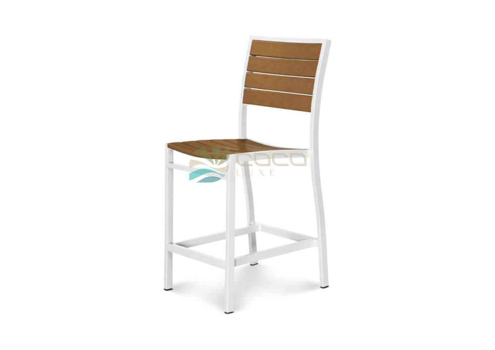 เก้าอี้บาร์ COCOLUXE รุ่น TONIC BAR CHAIR สีขาว/น้ำตาล_4