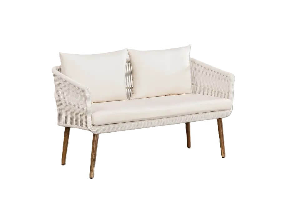 โซฟาสนาม 2 ที่นั่ง COCOLUXE AIRY ขนาด 135×65×70 ซม. สีขาว _4