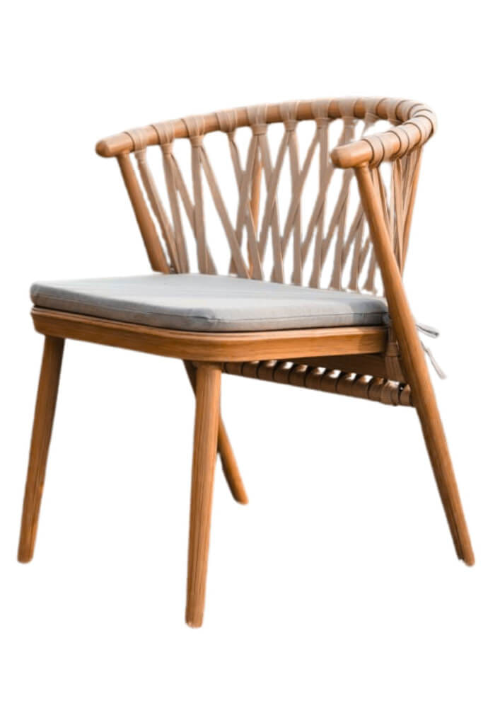 เก้าอี้เชือกสานแบน COCOLUXE รุ่น BACONO CHAIR สีเชือกไม้เข้ม_5