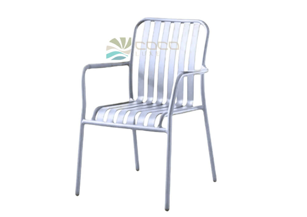 เก้าอี้อะลูมิเนียม COCOLUXE รุ่น FULL AL CHAIR สีขาว_4