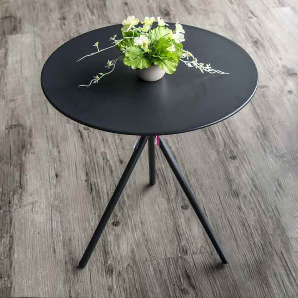 โต๊ะกลางกลม COCOLUXE รุ่น ORBIT DARK 70 CM สีดำ_4