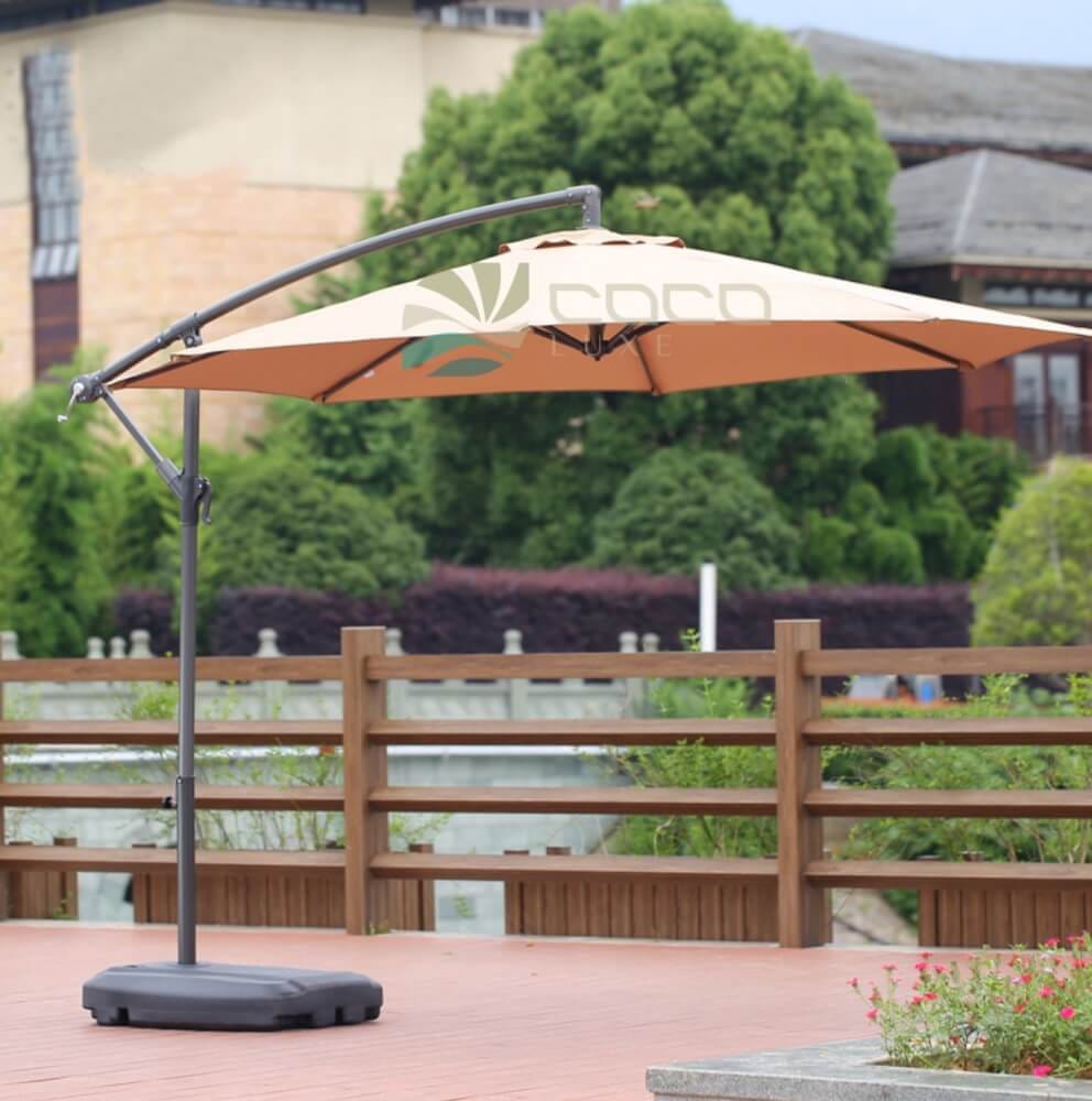 ร่มสนาม COCOLUXE SUNSHADE SIDE 270 2 LAYER KHAKI + WATER BASE_3