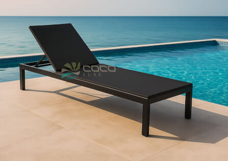 เตียงริมสระหวายเทียม COCOLUXE AQUA BREEZE RATTAN BLACK_1
