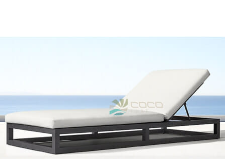เตียงริมสระเบาะผ้า  COCOLUXE AQUA HEAVEN BLACK_4