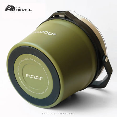ถังน้ำแข็งเก็บความเย็น EKOZOU รุ่น EKO WILDER ขนาด 7 ลิตร (COMBAT BLACK)_3