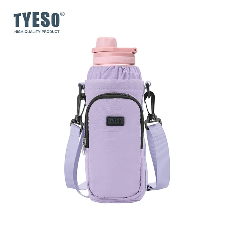 กระเป๋าใส่ขวดน้ำพกพา กันน้ำ TYESO ขนาด S 8X21.5 ซม. สีม่วง_1