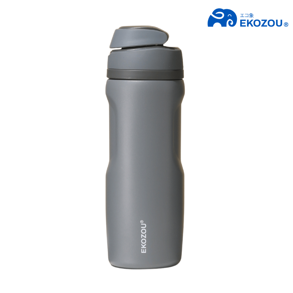 ขวดน้ำเก็บความเย็น เคลือบเซรามิก EKOZOU รุ่น EKO POPSIP – STEALTH SERIES 770 มล (TITAN GREY)_0