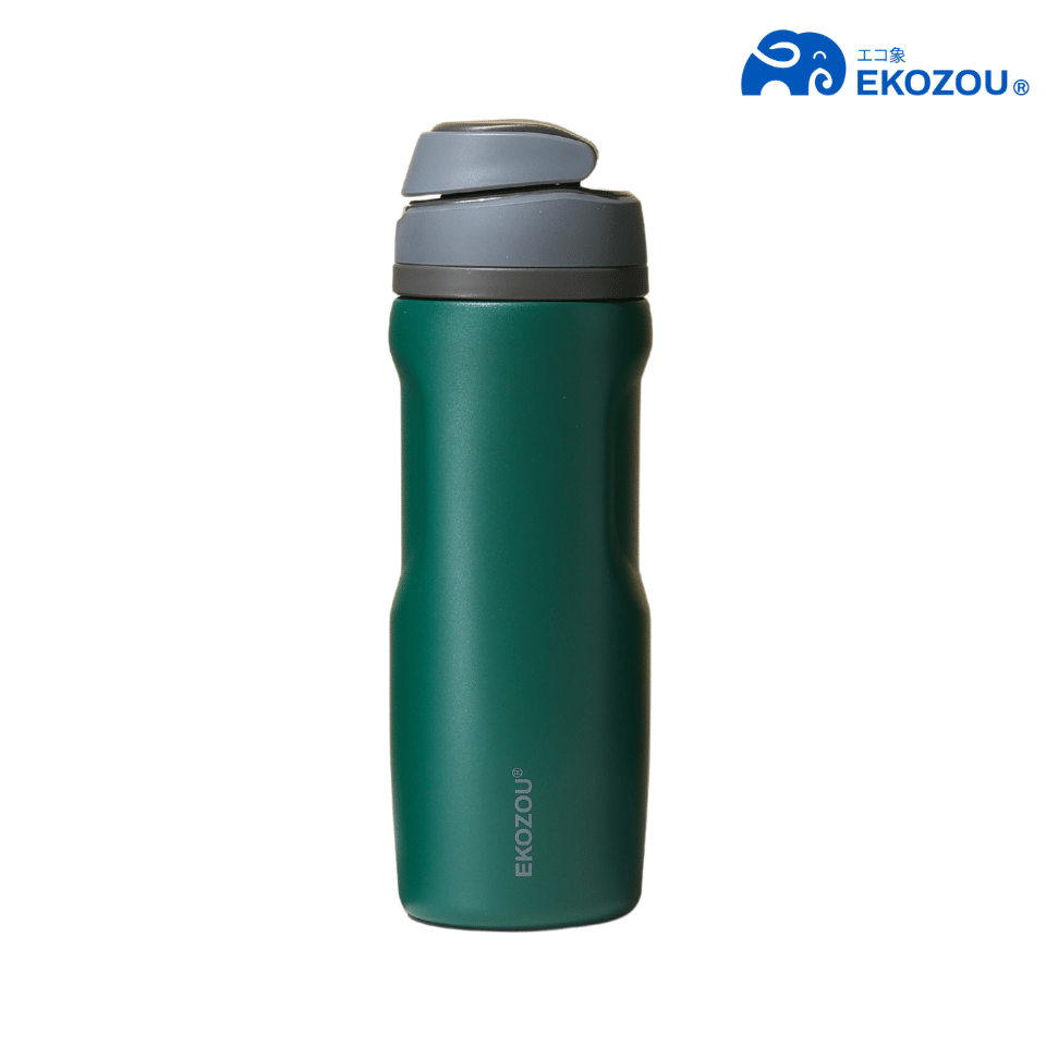 ขวดน้ำเก็บความเย็น เคลือบเซรามิก EKOZOU รุ่น EKO POPSIP – STEALTH SERIES 770 มล (COMMAND GREEN)_0